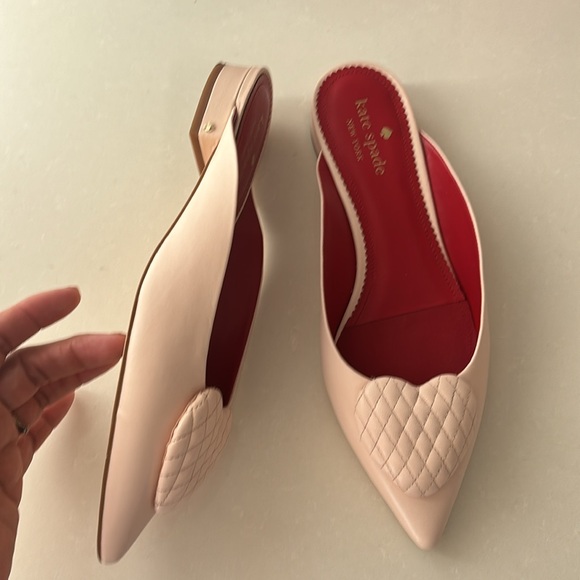 ♥️… Kate Spade Malena Pink Heart Flats - Picture 10 of 11